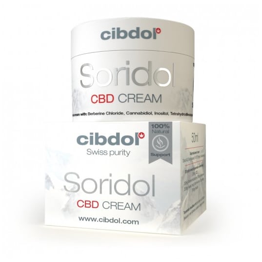 Product image of Soridol, nurturing CBD cream