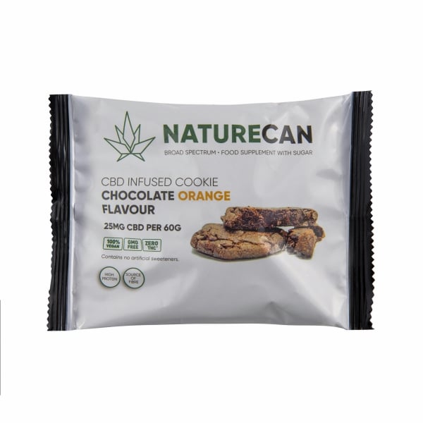 CBD infused koekje - sinaasappel smaak - THT DATUM 25-01-2024