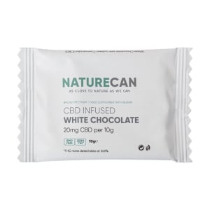 CBD infused witte chocolade