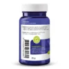 Een blauwe plastic fles met een groene dop, met in het Nederlands het etiket voor Vitakruid - Ashwagandha KSM-66® & Bioperine® (60 vega capsules), en een barcode aan de linkerkant.