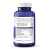 Op een blauwe fles met een Nederlands etiket staan voedingsfeiten en ingrediënten voor Vitakruid - Gebufferde Vitamine C® (90 veganistische capsules), inclusief doseringsinformatie per capsule.