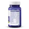 Een blauw plastic flesje van 44 gram met een witte dop met de tekst "Vitakruid - Multi Dag (30 tabletten)" toont Nederlandse voedingsinformatie over vitamines en mineralen.
