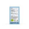 Achterkant van de doos van Mushrooms4Life Biologische paddenstoel Cordyceps Capsules (60 stuks) met instructies, voedingsinformatie, ingrediënten, voorzorgsmaatregelen, certificeringen en een nettogewicht van 36 g.