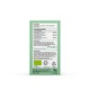Achterkant van Mushrooms4Life - Biologische paddenstoel MyComplex Capsules (60 stuks) toont instructies, voedingsinformatie, ingrediënten, voorzorgsmaatregelen en certificeringen zoals GMP en USDA organic. Nettogewicht: 30g.