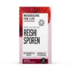 Mushrooms4Life - Biologische paddenstoel Reishi Sporen Capsules (60 stuks) is een doos met 60 capsules met Nederlands etiket en Soil Association Organic-certificering.