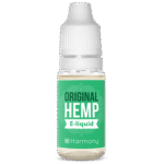 A bottle of Harmony E-liquid 100mg CBD - Classic Hemp (10ml).