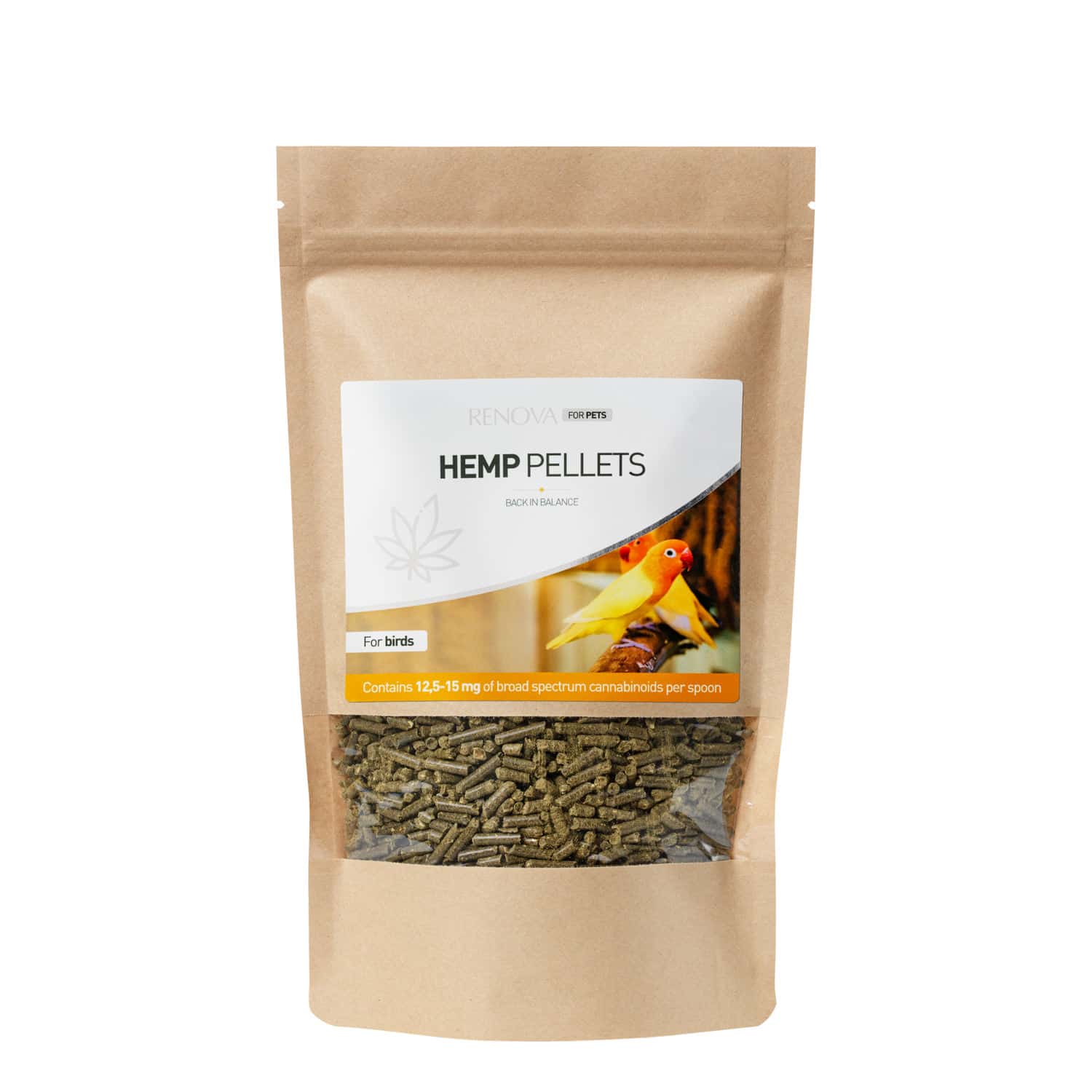 Bird food with CBD